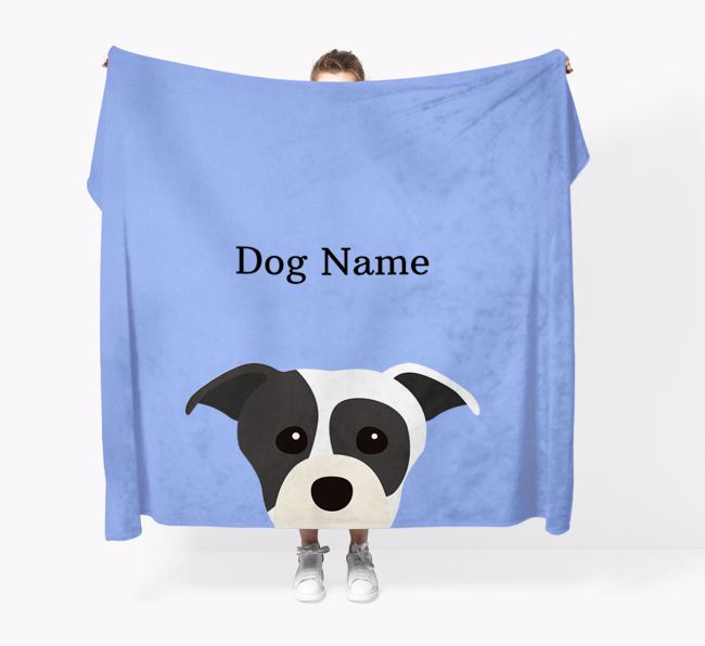 'Peeking Icon' - Personalized {breedFullName} Blanket